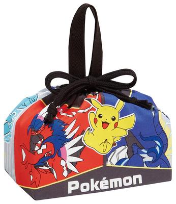 Skater Lunchbox Kordelzug 23 Hergestellt in Kinder Tasche, Pokémon N, Japan, KB7-A