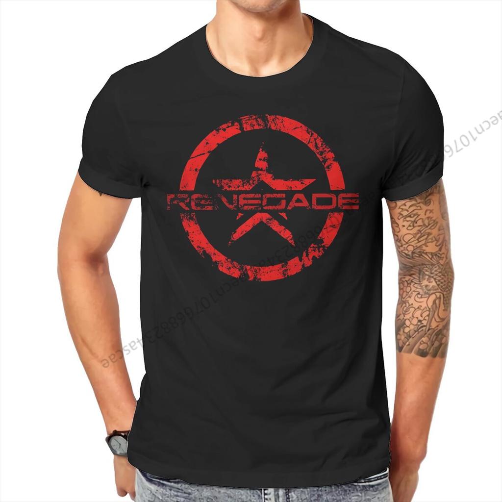 Mass Effect ME Renegade T Shirt Unisex Tees Summer Clothing Cotton Crewneck TShirt