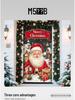 Cross-border Christmas Decoration: Santa Claus Door Banner for European & American Outdoor Parties