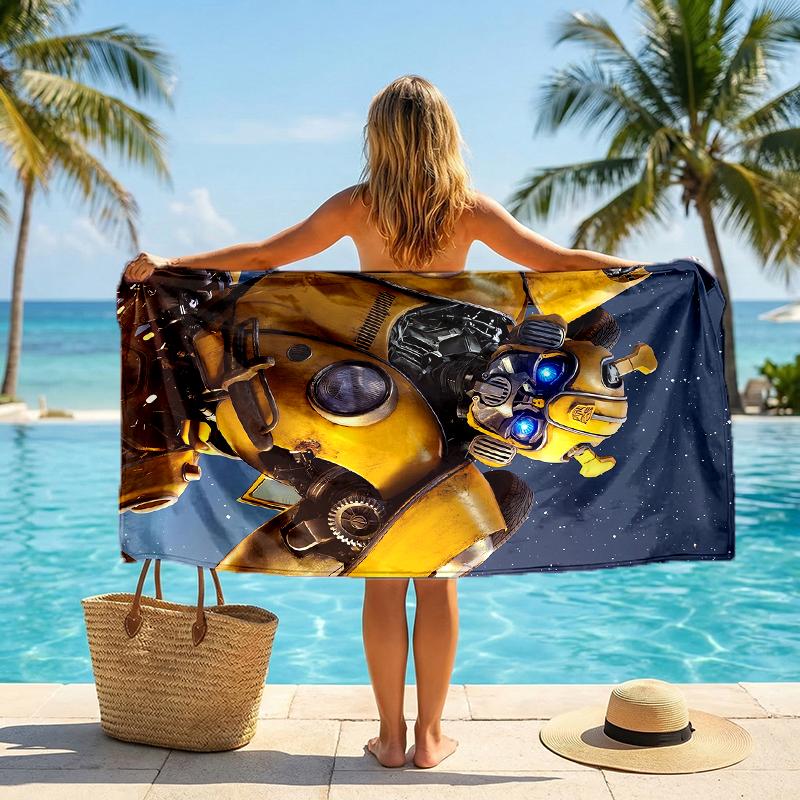 Bumblebee Fashion Beach Towel: Ideal for Summer Adventures Soft, absorbent and quick drying suitable for swimming and bathing