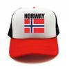 Norway Flag Trucker Hat Summer Adjustable Mesh Net Country Fans Baseball Cap Women Unisex Hip Hop Gift Hat