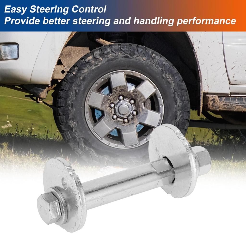 ACROPIX Camber Alignment Bolt Front Alignment Bolt for Toyota Tacoma 2.4L 2.7L 3.4L 1996-2004 for Toyota 4Runner 2.7L 3.4L 1996-2002 with Nuts Cam