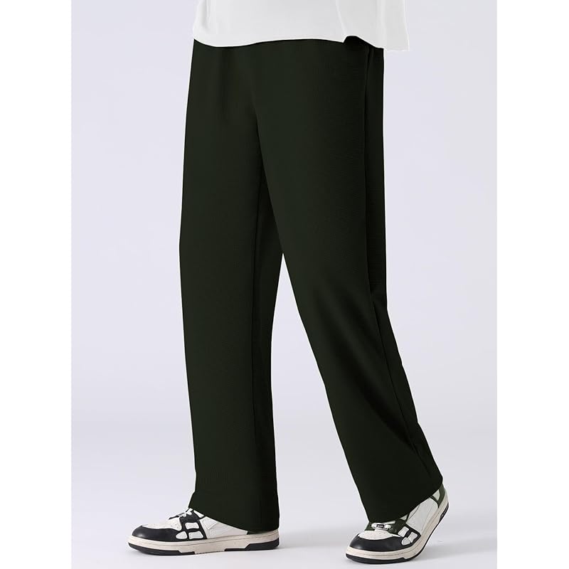 GRECIILOOKS Regular Fit Track Pant for Men (Gl-Tp-1017-L-Black), Large