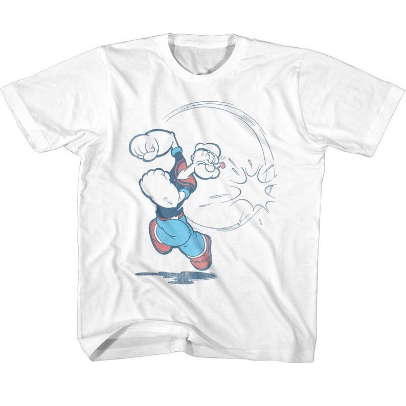 Popeye Vintage White Toddler T-Shirt 110