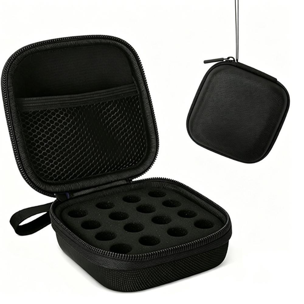

3ML Insulin Vial Storage Case Waterproof 16 Slots Essential Oils Carrying Box Dust-proof Wear-resistant Insulin Vial Protector чёрный