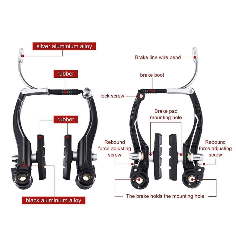 Vordere und hintere V-Brake Set Klemmbremsensatz Aluminiumlegierung Bremsensatz NEU Felgenbremsensatz BMX
