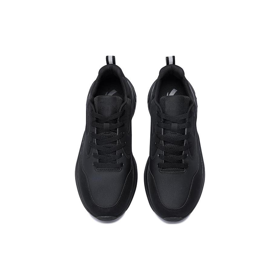Anta Textile, Synthetic Leather Cushioning, Wear Resistant Low top Casual Shoes Men's Black 112458814S-3