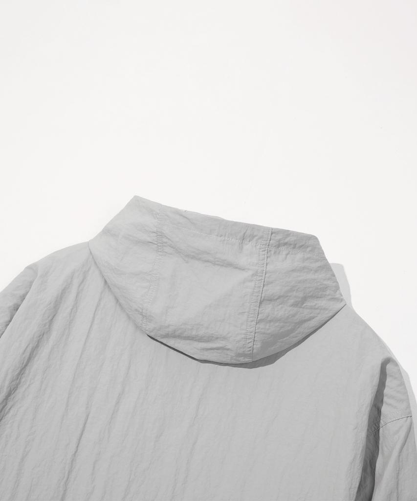 Dysfunct Cly Windbreaker Parka Jacket (Light Gray)