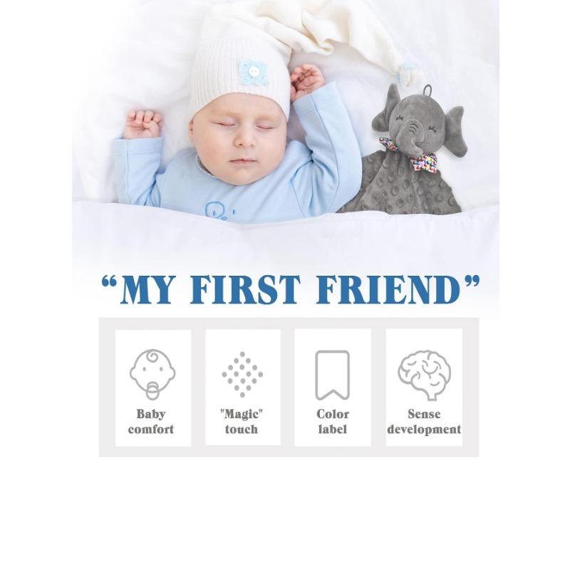 Newborn Baby Plush Stuffed Toys Cute Animal Blanket Comforter Bunny Elephant Soothe Appease Sleeping Towel Baby Gift
