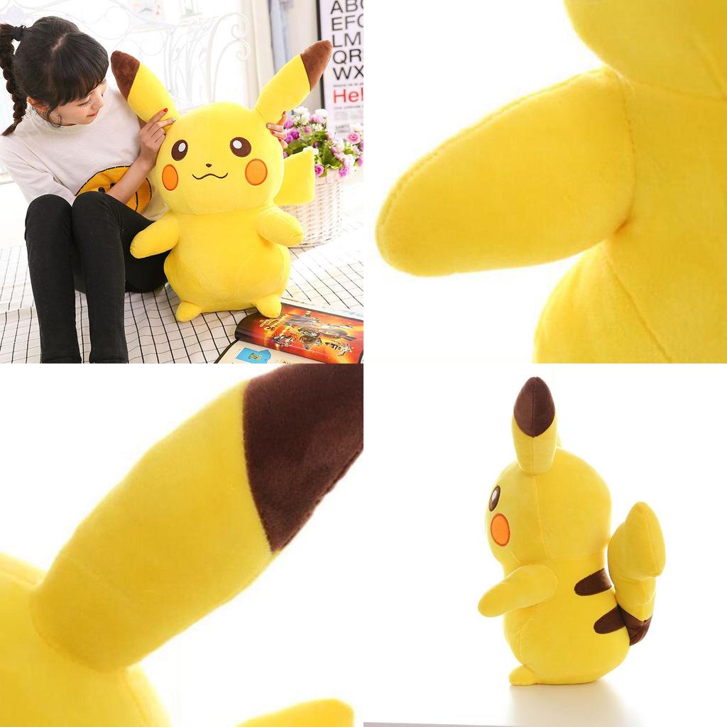 Adorable 17.8inches Large Stuffed Dolls Pokemon Anime Pikachu Soft Plush Animal Toy Gift For All Ages