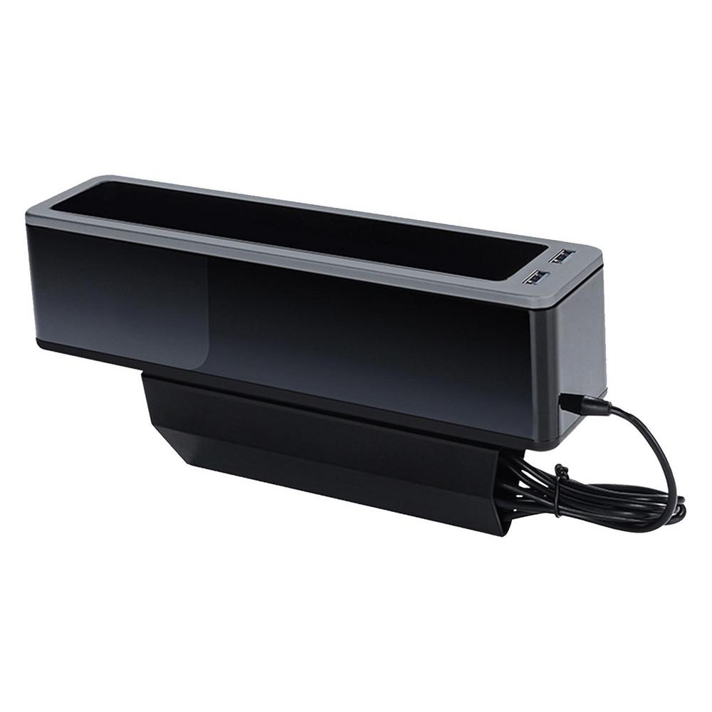 Car Seat Gap Filler Multifunctional Auto Seat Crevice Filler With 2 USB Charging Ports Reusable Console Side Pocket Organizer