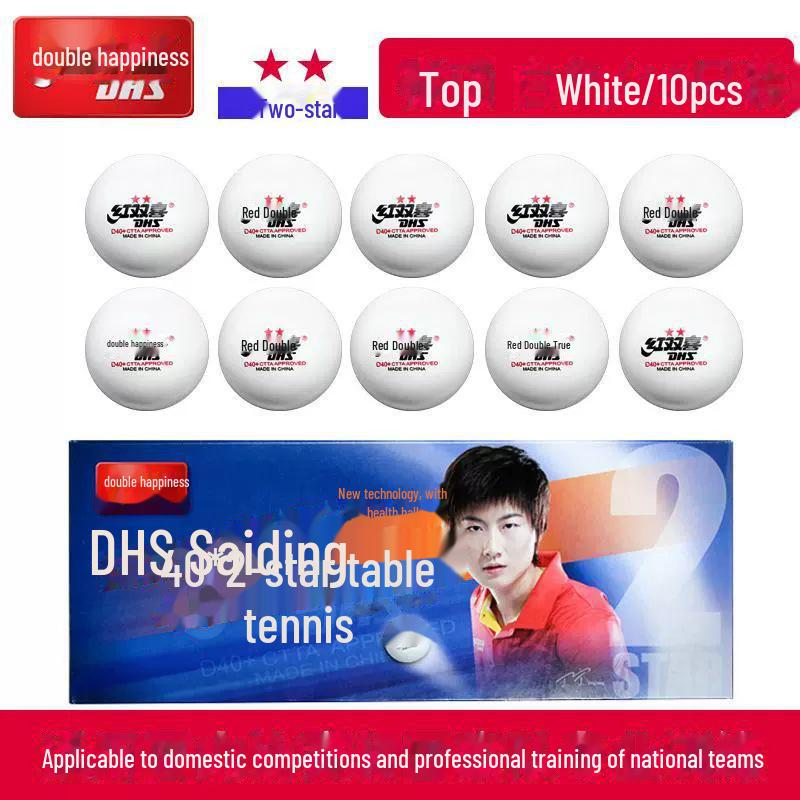 

Мячи для соревнований по настольному теннису DHS - 40+ Tokyo WTT ABS, доступны в рейтингах одна, две и три звезды.