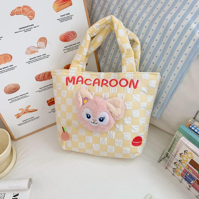 Cartoon Kids' Plush Toy Handbag - Chic, Casual, Cute Tote Wristlet for Girls