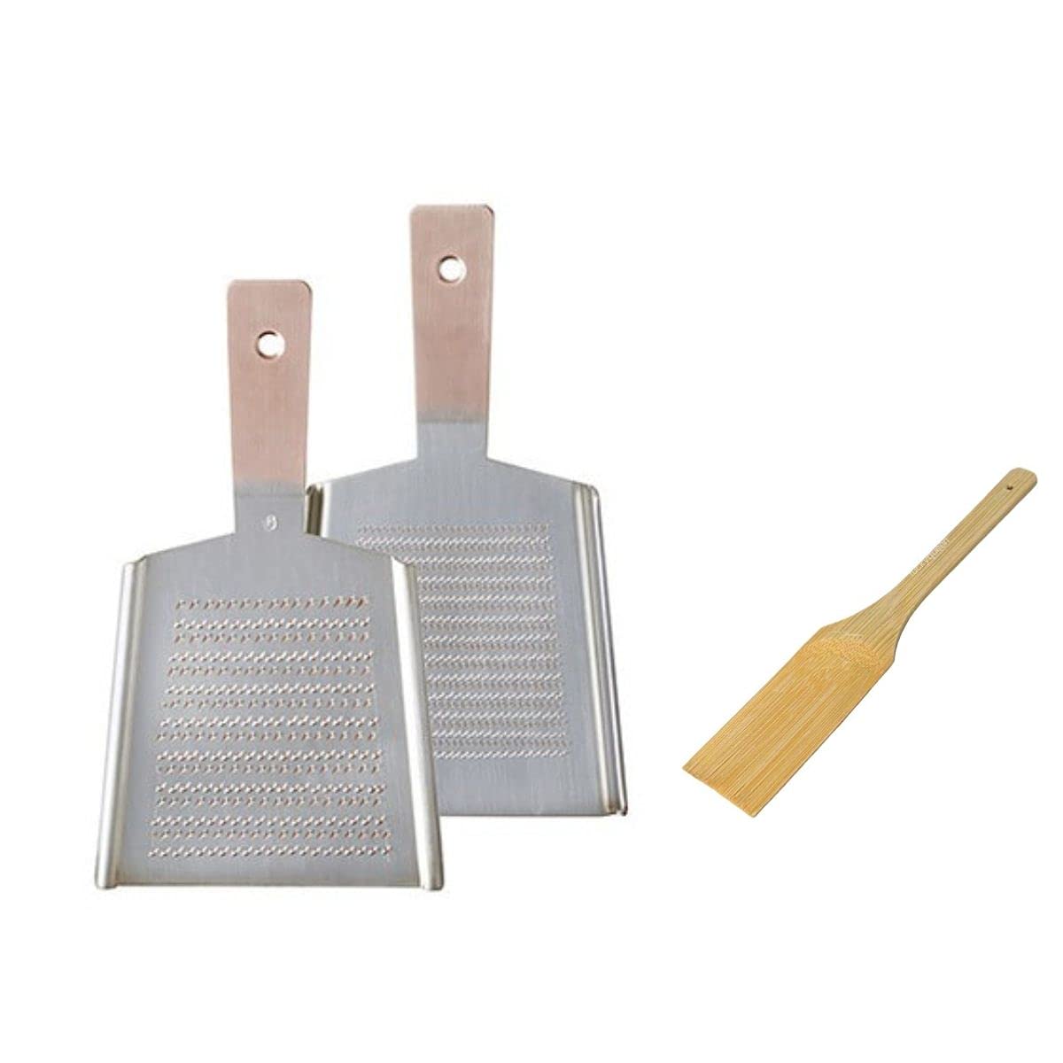 [Special Edition: Includes spice tray and scraper] Ooya Seisakusho Pure Copper Grater, Double-Sided, Size 6, S, Made in Japan