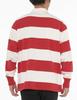Canterbury Japan Large/Small 4-Inch Stripe Rugby Jersey, Size 65, Red, Size L