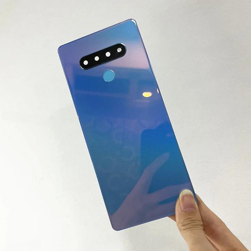 For LG Stylo 6 K71 Q730 LMQ730 Glass Back Cover with Camera Lens Battery Housing Door Replacement Parts