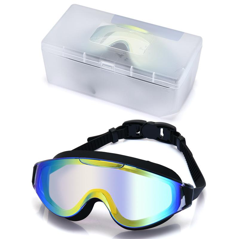 Custom Cross-Border Unisex Swimming Goggles High-Definition Waterproof Anti-Fog Silicone PC Lens Model MC-8100 China