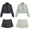 Fashion Style 2024 Spring New Arrival Women's Clothing Jacket Outwear High Waist Nylon Culottes 4341747 537