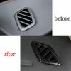 Bright Black Dashboard Side Vent Overlay Cover 2X For Benz GLA CLA ABS 2013-