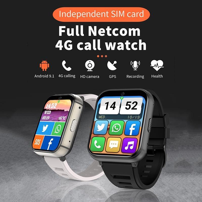 Rainbuvvy Q668 4G Akıllı Saat Telefon 1,99 inç ekran Android 9.0 Dört Çekirdekli 2GB RAM 16GB ROM 930mAh WIFI 5MP Çift Kamera Zarif Saat