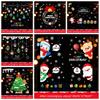 Santa Claus Christmas Tree Christmas Window Stickers Reusable Stickers Glass Stickers Christmas Wall Sticker PVC Electrostatic