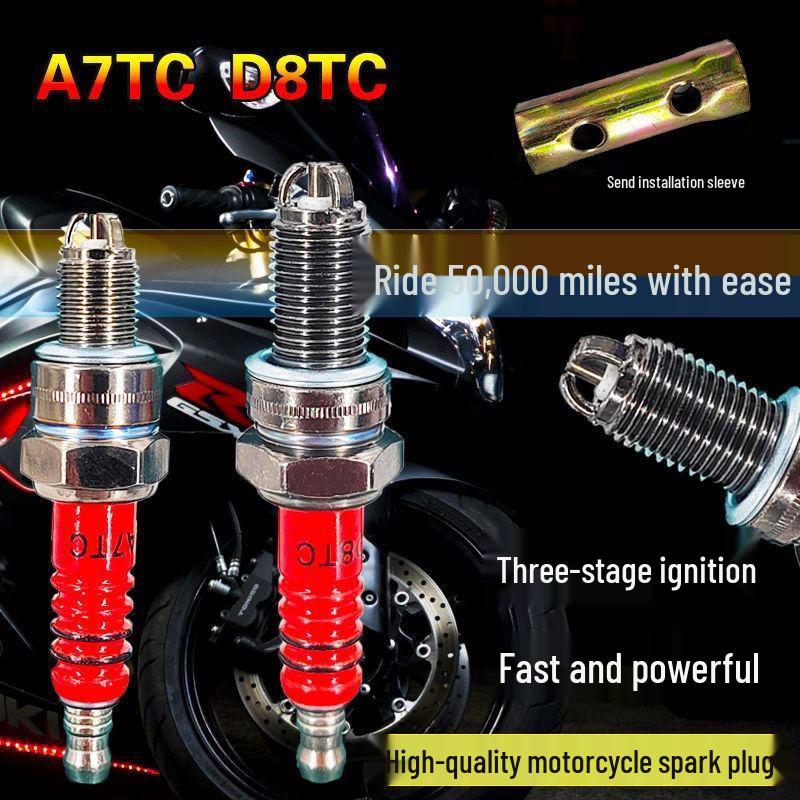 Qianjiang Lima Universal Xuanhuo Triple-Electrode Double Iridium Platinum Enhanced Motorcycle Spark Plug