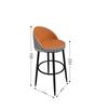 9C Modern Rock Slab Bar Table and Chairs for Living Room, Balcony, Kitchen, or Dining - High-Legged, Long Design with Wine Cabinet Feature