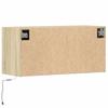 Vidaxl Ścienna Szafka Tv Z Led, Dąb Sonoma, 80X31X35 Cm