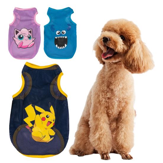 

Одежда для домашних животных из полиэстера, дышащий охлаждающий жилет с отличным принтом, летняя одежда для собак