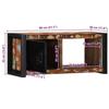 VidaXL TV Cabinet 80x30x35 Cm Solid Reclaimed Wood, Tv Bench, Hifi Cabinet, Entertainment Center, Tv Buffet, Furniture 4013596