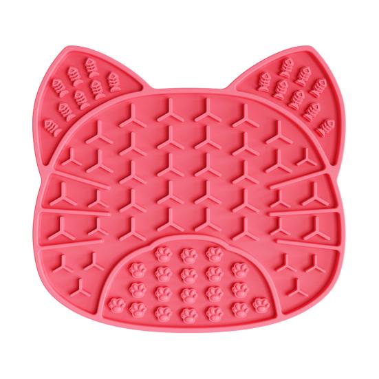 Silicone Dog Lick Mat with Suction Cup, Peanut Butter Licking Mat for Dogs Cats, Anti-Slip Pet Slow Feeder Bowl Lick Pad