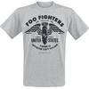 Foo Fighters Men's Stencil Slim Fit T-Shirt X-Large Grey