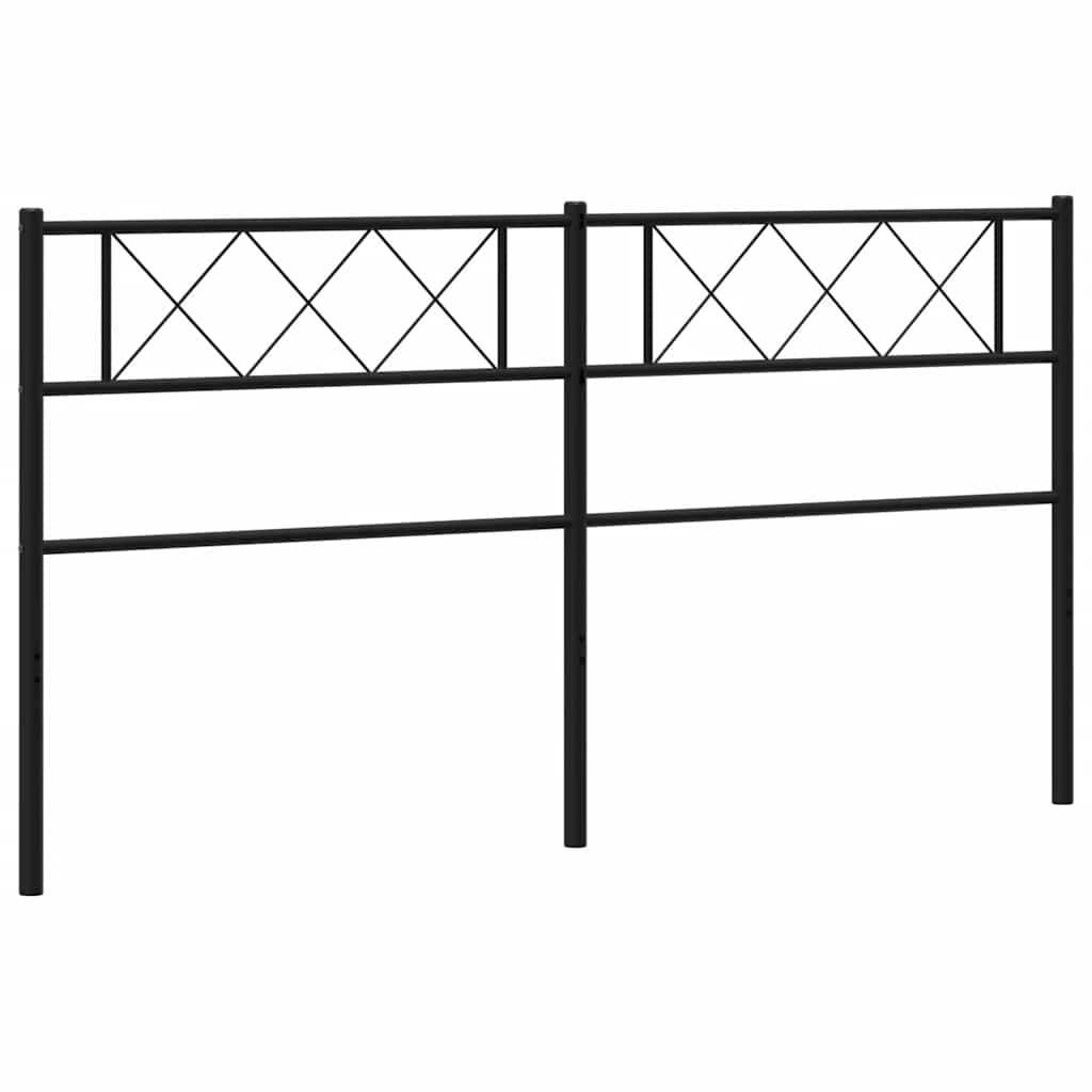 Replacement Headboard Metal Black 200 Cm