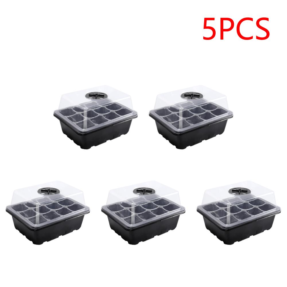 12 Holes Seed Starting Tray with Humidity Dome Plant Germination Starter Tray Succulent Propagation Tray for Succulent Plant