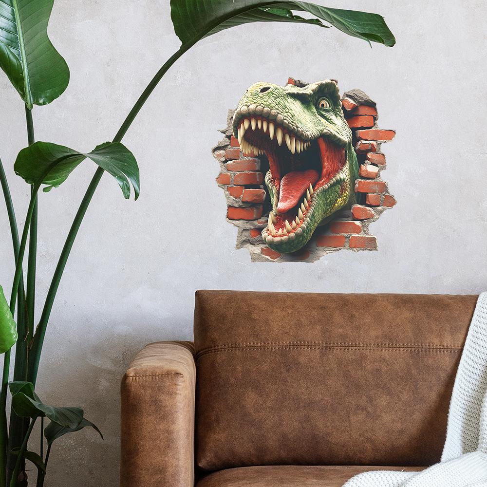 Adesivi Creativi Rivoluzionari Dinosauro Feroce Decorazione Bagno e WC