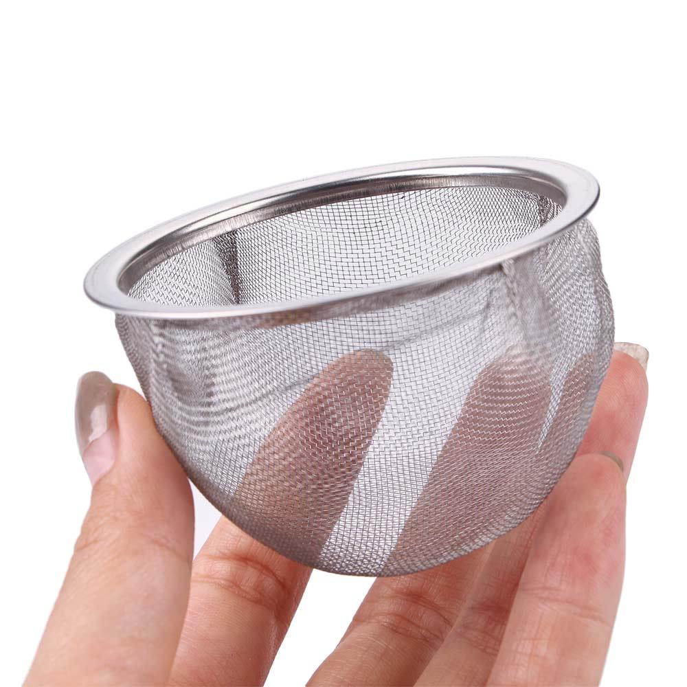 Household Stainless Steel Silver Color Drainer Teapot Filter Mesh Tea Strainer