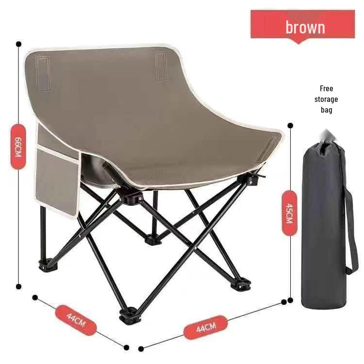 Foldable Outdoor Camping Recliner Chair - Ideal for Fishing, Picnics, and Sketching.