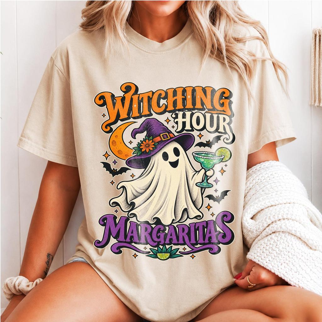 Margaritas After Midnight Shirt, Western Desert Cocktail Tee, Celestial Tequila Graphic, Retro Girls Night Gift, Witchy Party Top, Unisex