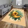 Moon Sunflower Pattern Area Rug, Office Carpet Indoor Outdoor Entrance Doormat, Non-Slip Soft And Comfortable, Living Room, c122072