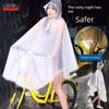 Bicycle Raincoat Single Female Cycling Middle School Students' Backpack Thickened Adult Bicycle Mountain Bike Poncho Male Lightweight
