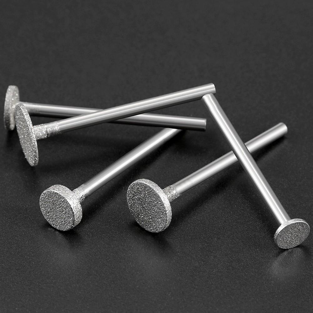 Schleifscheibe T-Typ, 3 mm Schaft, 6/8/10/10 mm Schleifmittel