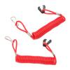 2PCS Marine Outboard Emergency Kill Switch Safety Lanyard 150cm 59in Replacement for Yamaha Engine