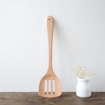 Non-stick Hanging Frying Cooking Tool Wok Shovels Kitchen Utensil Wooden Spatula Shovel Turner
