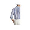 Polo Ralph Lauren Striped Print Pointed Collar Long Sleeve Shirt Men shirts Blue 710931799-001