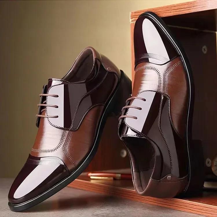 Fashion Men Dress Shoes Men Spring Wedding Fashion Office High Quality Leather Comfy Business Man Formal Shoes 2024 Men Shoes