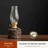 Vintage Ceramic Wabi-Sabi Ghee Lamp: Retro Style Camping and Tea Room Night Light 