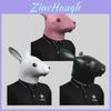 Adorable Rabbit Animal Head Mask For Fun Parties And Halloween Festivities In Latex