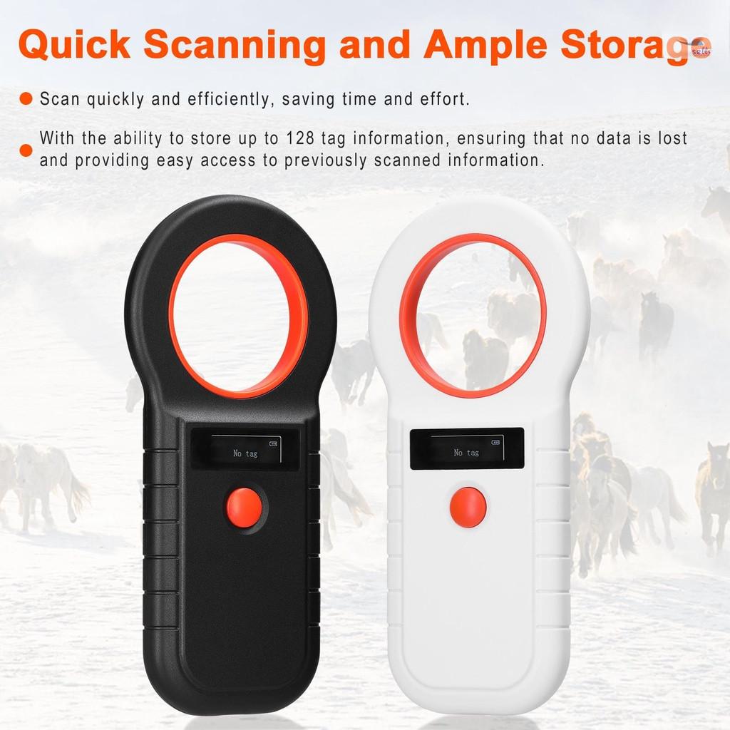 Wireless RFID Handheld Chip Scanner Rechargeable Animal Tags Scanner Pet Microchip Reader Scanner