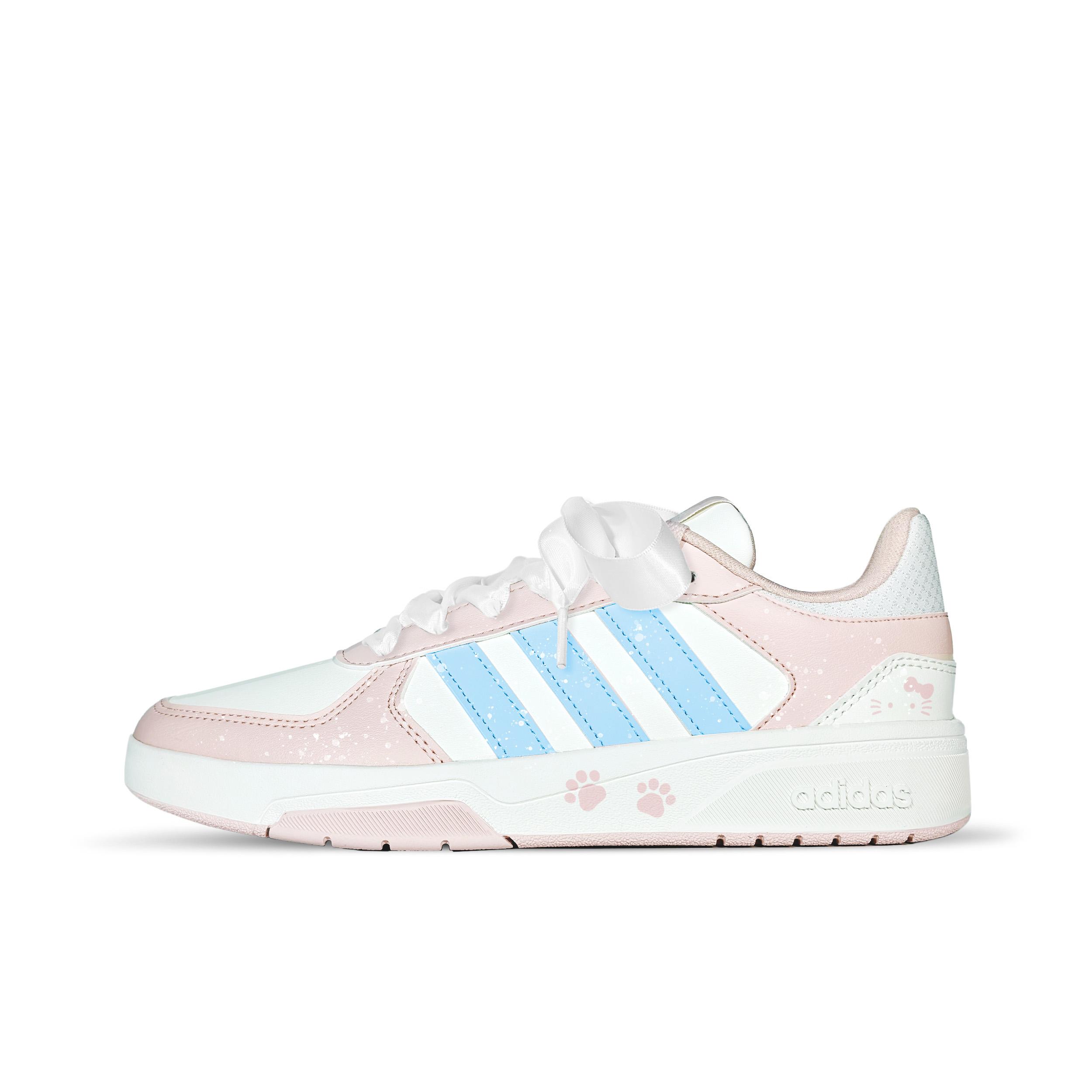 

Adidas COURTBEAT Лазурный Кошачья лапа Синтетическая кожа Низкие Кеды для скейтборда Унисекс Розовый Синий KI6785(Команда-831) 35⅔
