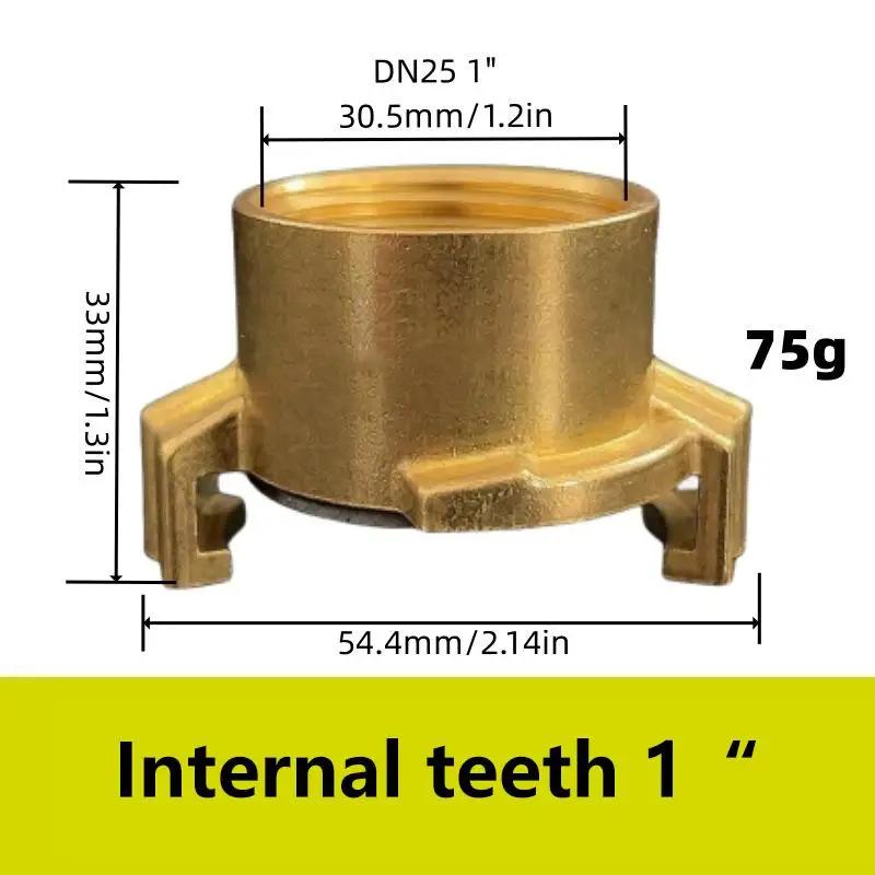 1PCS Gold Quick Connect Water Fitting Claw Couplings Tap Connectors Copper DN15 DN20 DN25 Garden Water Connectors